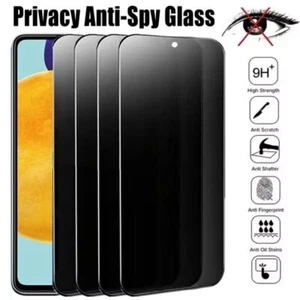 Privacy Screen Protector Anti Spy Private Tempered Glass For iPhone 6~16 Series - Picture 1 of 29