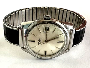 Vintage Men's Watch Wyler Incaflex Date Silver Tone Runs 1925/2 - 1200 - Picture 1 of 16