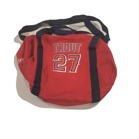MLB Los Angeles Anaheim Angels Mike Trout 27 SGA Ball Park Duffle Bag New In Bag Cover