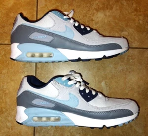 Pre owned Men's Nike Air Max 90 Pure Platinum Worn Blue Size 11.5 DM0029-003 - Picture 1 of 10