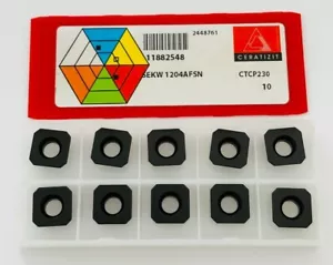 CERATIZIT FRÄSEINSÄTZE SEKW 1204AFSN CTCP230 ORIGINAL NEU 10 Stk. - Bild 1 von 3