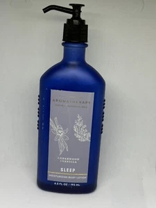 NEW Bath & Body Works Aromatherapy Sleep CEDARWOOD + VANILLA Body Lotion 6.5 oz - Imagen 1 de 3