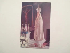 St Louis Missouri Postkarte Statue Unserer Lieben Frau von Fatima die alte Kathedrale MO - Bild 1 von 2