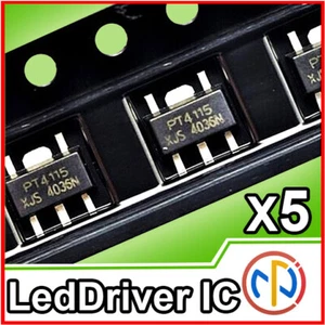 5X PT4115 DRIVER LED Integrato Alimentatore DC-DC corrente Costante  - Foto 1 di 2