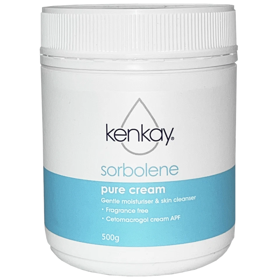 Kenkay Pure Sorbolene Cream 500g Jar Gentle Moisturiser Fragrance & Paraben Free - image 1 of 1