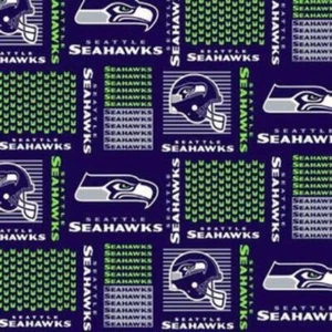 Tela de algodón con parche Seahawks - Imagen 1 de 3