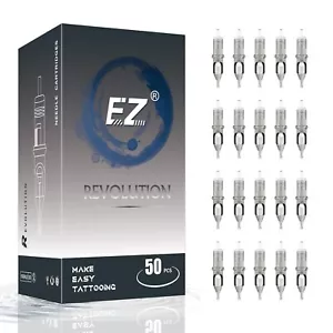 EZ Tattoo Cartridge Nadeln Assortiert - 50 Stück #10 Gemischt (3RL 5RL 7RL 9RL 1 - Bild 1 von 6