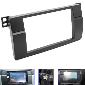 Radio Blende Einbau Rahmen doppel 2 DIN passend für BMW 3er (E46) Auto KFZ PKW - Picture 1 of 3