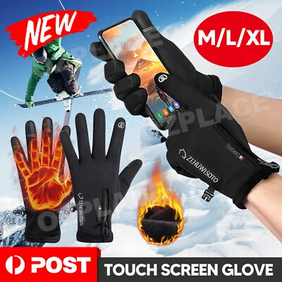 Winter Gloves Waterproof Thermal Touch Screen Thermal Windproof Warm NEW - image 1 of 4