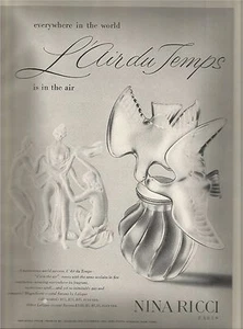50er Jahre Nina Ricci L'Air du Temps Parfüm Ad 1957 - Bild 1 von 1