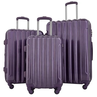 Seraphina Luggage, Purple, 3 Piece Set - Image 1 of 3