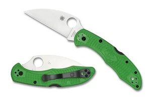 Spyderco Knives Salt 2 Wharncliffe Lockback Green LC200N C88FPWCGR2 - Foto 1 di 4