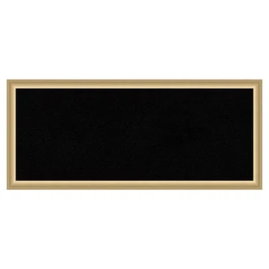 Florence Gold Framed Black Corkboard 32 In. X 14 In. Bulletine Board Memo Board - Picture 1 of 9