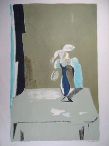 Bodegón Florero Henry Wabel Firmado Edición 360 Color Litografía 1970 - Imagen 1 de 5