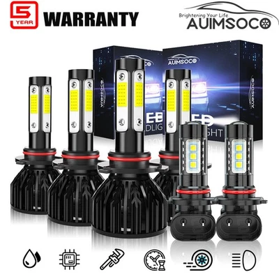 Faros LED + Kit de luces antiniebla 6x para Chevrolet Silverado 3500 Classic 2007 Foto 1 de 4