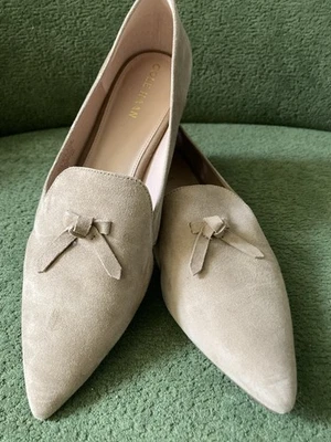 Cole Haan Women's Tassel Bow Suede Pointed Toe Shoe Excellent Condition US 9.5 - Image 1 of 4