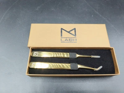 Набор пинцетов Lash Gold Classic & Volume 2 M - Изображение 1 из 3