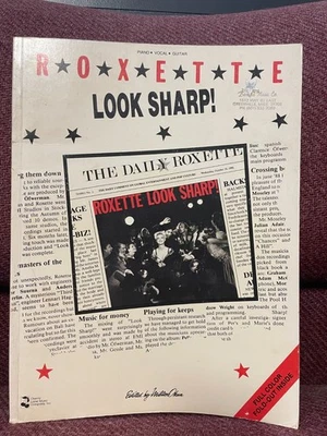 ROXETTE "LOOK SHARP!" GUITAR/PIANO/VOCAL BOOK -- 56 PAGES -- W/PICTURES - Image 1 of 4