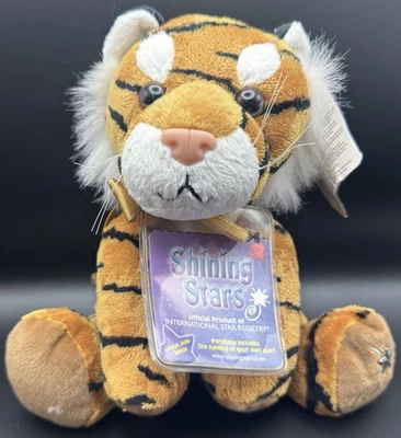 Russ Shining Stars Peluche Tigre Nuevo Con Etiquetas Y Códigos Intacto Retro 2006 Foto 1 de 4