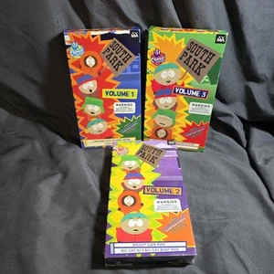 Lot South Park VHS Volumes 1,2,3 VHS Cassette Video Vol 2 Sealed - Bild 1 von 4
