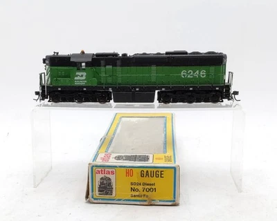 Atlas 7001 HO Scale Burlington Northern SD24 Diesel #6240 w/DCC Custom EX/Box - Image 1 of 4