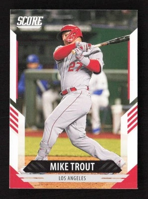 Mike Trout 2021 Panini Chronicles #9 Score Los Angeles Angels - Image 1 of 2