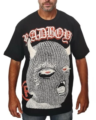 Camisa Rad Boyz Baby Show XXL Lost In Paradise negra y roja para hombre camiseta gráfica Foto 1 de 4