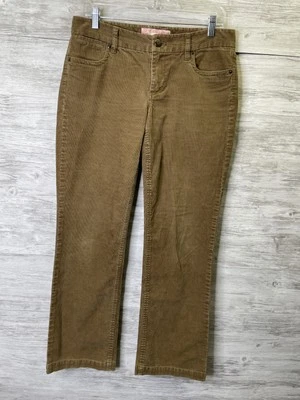 J Crew Pants Womens 6S Brown Corduroy Bootcut Stretch Casual Fall Winter Comfort - Image 1 of 4