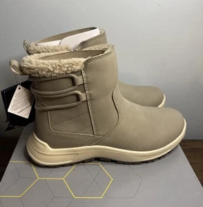 Khombu Sarah Stiefel Damen 7M Beige Taupe Knöchel Wasserabweisend E91 Neu mit Karton - Bild 1 von 9