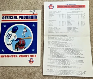 Apr 21, 1976 CHICAGO CUBS Scorecard / PRESS & MEDIA Info vs. MONTREAL EXPOS - Picture 1 of 10