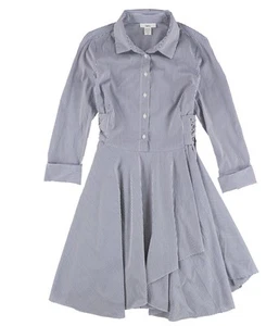 bar III Womens Flounce Shirt Dress - Picture 1 of 13