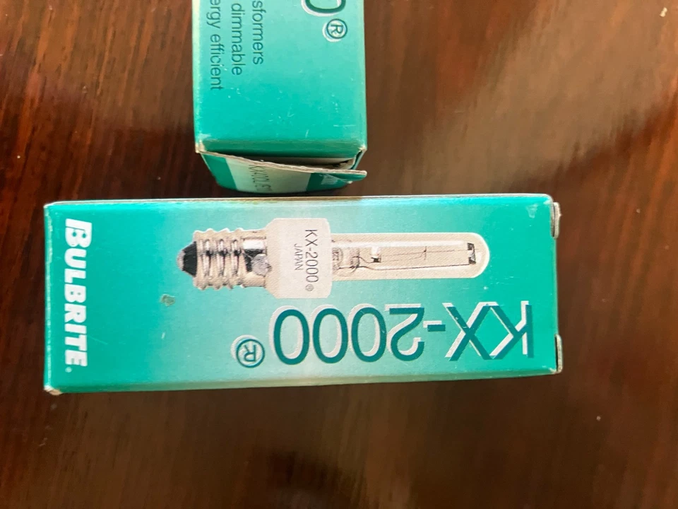 2 Pack Bulbrite KX-2000 Krypton/Xenon KX40CL/MC Light Bulb, 40W T3 E11 - Image 1 of 3