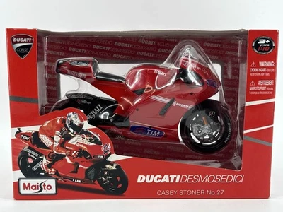 Maisto 1:10 Ducati Desmosedici Casey Stoner No.27 Diecast MotoGP Bike 31185 - Image 1 of 4