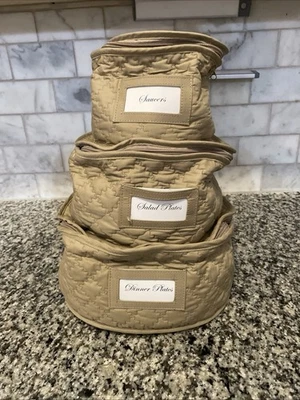 China fina acolchada bronceada para almacenar o transportar/tres estuches todos con acolchado Sep Foto 1 de 4