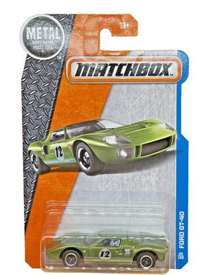 Matchbox Ford GT‑40 2017 #23/125 Green 1:64 Diecast Long Card Sealed Ryu Asada - Image 1 of 4