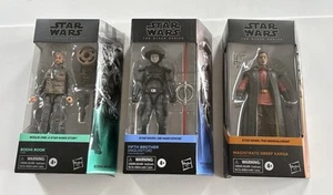Star Wars Black Series LOT Of 3 Bodhi Rook Fifth Brother Magistrate Greef Karga - Picture 1 of 7