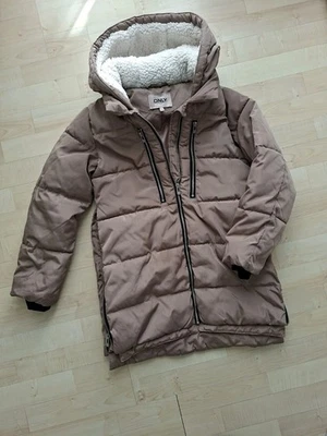 ONLY Kids Wintermantel Mädchenparka Anorak dunkles beige Gr. 146  3 x getragen - Bild 1 von 4