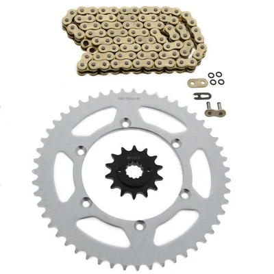 Kawasaki KLX650R 650 R 1993-1996 oro junta tórica cadena y piñón 14/51 112L Foto 1 de 4