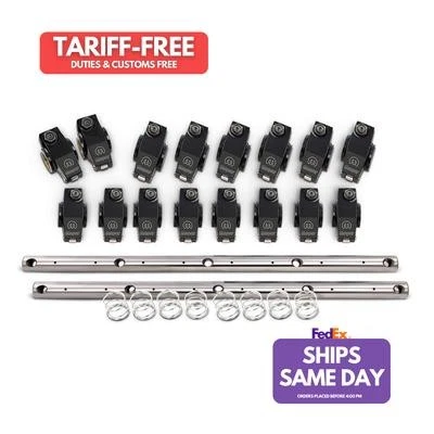 Proform 440-868, Set of 16 Black Aluminum Bbm Shaft Mount Roller Rockers Perform - Image 1 of 4