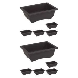 Maceta rectangular para bonsái de jardinería de 2 piezas - Imagen 1 de 12