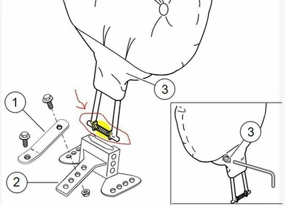 USA Made Harley-Davidson Backrest Retention Zinc Coated Spring Rider / Driver - Image 1 of 3