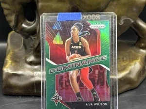 2021 Panini Prizm WNBA #11 A'ja Wilson Dominance Prizms Green Las Vegas Aces - Bild 1 von 2