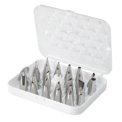 Deluxe Decorating Tip Set, 29-Piece, Stainless Steel and Plastic - Image 1 of 4
