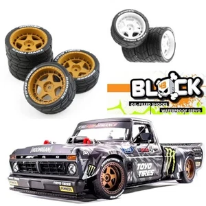 4 PIEZAS neumáticos de buje de rueda deriva neumáticos para HPS HPI KYOSHO Tamiya 1:10 TT01 TT02 XV01 - Imagen 1 de 21