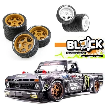 4PCS Wheel Hub Tires Tyre Drift for HPS HPI KYOSHO Tamiya 1:10 TT01 TT02 XV01 - Image 1 of 4