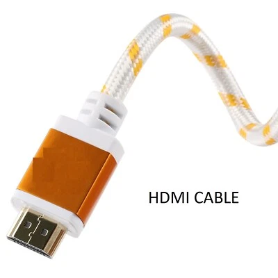 HDMI Cable 25FT High Speed For BLURAY 3D DVD PS3 HDTV XBOX LCD HD TV 1080P WHITE - Image 1 of 3