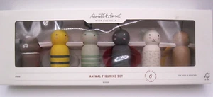 Juego FIGURA ANIMAL ABEJA CONEJO OVEJA Madera 6 piezas Hearth and Hand SPRING Peg Pals - Imagen 1 de 5