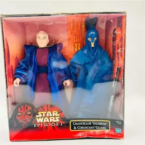1999 STAR WARS Episode ONE 12 INCH CHANCELLOR VALORUM & CORUSCANT GUARD - Picture 1 of 4