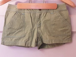 Pantalones cortos para mujer Mossimo Mossissue verde lima con costuras azul cielo talla 30 - Imagen 1 de 11