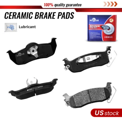 Rear Ceramic Disc Brake Pads For 2004 - 2012 2013 2014 2015 Nissan Armada Titan - Image 1 of 4